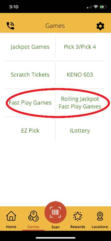 Tap Fast Play Games or Rolling Jackpot Fast Play Games